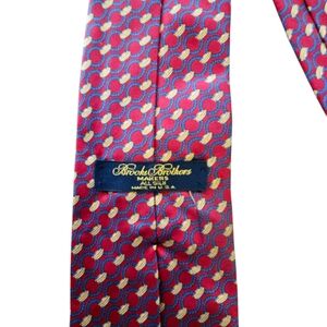 Brooks Brothers Red Blue Yellow 100% Silk Tie